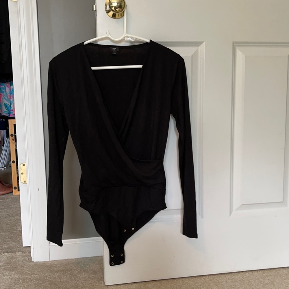 Black J. Crew Leotard Style Top